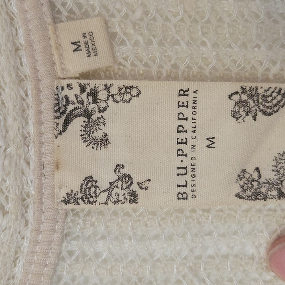 Blu-pepper cream batwing sweater - Picture 3 of 8
